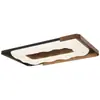 Lámpara de Techo para Sala de Estar, Simple y Moderna, Elegante Luz para Dormitorio Principal, Rectangular Estilo Vintage, Protección Ocular de Espectro Completo, Iluminación de Pasillo