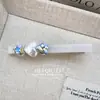 Pinza Dorada Estilo Francés con Letra Corazón para el Cabello Pinza para el Flequillo Pinza Versátil Simple de Acetato Tipo Pato para Mechones Sueltos Pinza Lateral Accesorio para el Cabello para Mujeres