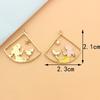 Suministro de puesto diy hecho a mano corona de mariposas aretes accesorios k oro pequeño fresco estrellas luna aretes bolsa de material