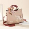 Regalo del Día de la Madre Bolso Grande Bordado Estilo Chino Nuevo para Damas, Bolso Cruzado Elegante y de Alta Gama para Madres