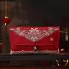 Sobre Rojo de Tela Brocada Bordada de Alta Gama Bolsa Roja de Diez Mil Yuan Palabras de Buena Suerte y Bendición Sobre Rojo Universal