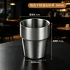 Taza de Agua de Acero Inoxidable 304 Doble Capa Anti-Quemaduras Taza Portátil Taza de Café para el Hogar Taza para Bebidas Frías Taza para Cerveza Taza de Escalón Transfronteriza