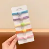 Estilo Quente de Verão Faixa de Cabelo de Coração para Crianças, Corda de Cabelo Colorida Durável e Altamente Elástica Estilo Japonês Dopamina Doce Acessórios de Cabelo para Cabeça