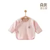 Roupa de Bebê Recém-Nascido Meio Costas Algodão Classe A Sem Costura 0-3 Meses Roupa para Bebê Estilo Monge Top de Bebê Estilo Primavera, Outono, Verão