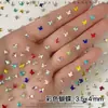 Nuevos y Modernos Rhinestones de Mono Estrella de Colores Brillantes Estrella de Cinco Puntas de Fondo Plano Decoraciones de Arte de Uñas de Vidrio K9 Venta al Por Mayor