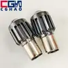 Farol de LED para Veículo Elétrico de Motocicleta H4 Três Garras Ba20D Duas Garras P15D Uma Garra Canhão de Aço Pequeno Holofote Luz Dupla Amarela e Branca
