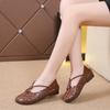 Zapatos de Cueva para Mujer Atuendo de Verano 2022 Nuevos Sandalias de Tacón Plano Primavera y Verano Zapatos de Mujer Estilo Étnico Retro Zapatos Hechos a Mano