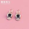 Zapatos abiertos de plata 925 pantuflas de seguridad colgante pulsera de cuerda trenzada accesorios de plata diy plata tailandesa joyería de plata material para joyería pedido especial