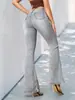 Calça Flare Feminina Personalizada Verão Europeu e Americano 2026, Jeans Bootcut Justo e Valorizador, Fornecimento Direto da Fábrica