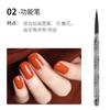 Novo Conjunto de Pincéis para Nail Art em Acrílico, Estilo Tradicional de 6 Peças, Caneta de Fototerapia, Caneta para Desenho de Linhas, Caneta de Flor de Renda, Ultra Fina