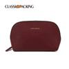 Nuevo Bolso de Cosméticos Impermeable de Cuero Rojo Viaje Portátil Organizador Bolso Shell Cremallera de PVC Bolso de Cosméticos Personalización de Fábrica