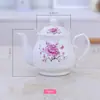 Bule de Chá Cerâmico para Casa e Hotel, Resistente a Altas Temperaturas, com Filtro, Tamanhos Grande e Pequeno, Bule Único para Preparar Chá, Chaleira para Convidados na Sala de Estar, Chaleira para Água Fria