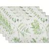 Mantel de Año Nuevo Transfronterizo con Patrones de Gato, Hoja y Huevo para Decoración de Mesa de Comedor y Mesa de Café, Mantel Anti-Manchas y Aislante Térmico