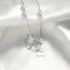 Collar de Lazo para Mujer, Estilo de Nicho de Alta Gama con Diseño Hueco Tachonado de Diamantes, Colgante de Borla de Moda Versátil Creativo