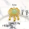 Accesorios de Aleación Incrustados con Hebillas de Disco, Collar de Cuello Cheongsam, Colgante de Joyería DIY, Materiales Auxiliares, Borlas