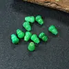 Calabaza verde seca de jade cuentas sueltas hierro Longsheng DIY accesorios de jade pulsera semiacabada collar cuentas sueltas fábrica venta al por mayor