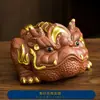 Adorno de Mascota de Té de Arcilla Púrpura Dehua, Juguete de Té Animal Pixiu del Zodiaco, Soporte para Incienso, Mascota de Té Pequeña que Cambia de Color