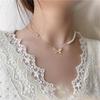 Collar de Perlas Mariposa de Lujo Ligero para Mujer, Nuevo Estilo Coreano 2025, Gargantilla Elegante y Graciosa, Cadena para Clavícula, Estilo Minimalista de Nicho