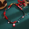 Joias Transfronteiriças Europeias e Americanas Pingente de Lenço Colorido Dopamina de Natal Acessórios Colar Árvore de Natal Feminina Colar de Alce