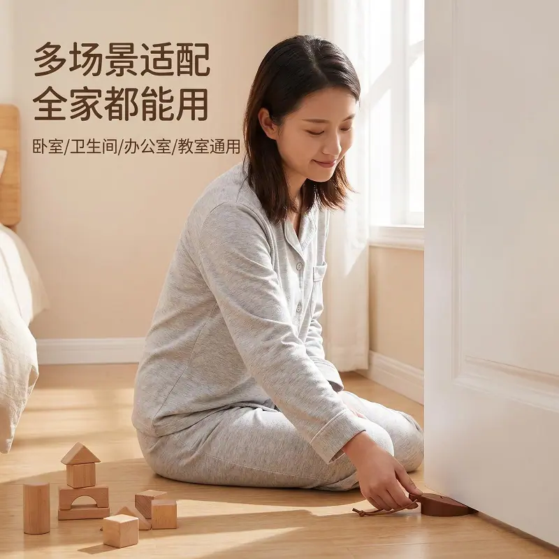 防风硅胶创意门垫塞 硅胶叶子顶门器 橡胶固定门塞枫叶门挡2