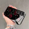 Funda de Teléfono Móvil para Mujer Rosa Oscuro Fresca y Elegante Galaxys20Ultra Resistente a Rayones y al Desgaste Funda Protectora para Teléfono Móvil