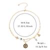 Kenjie Moneda Misteriosa Diamante en Relieve Colgante Pequeño Collar Gargantilla para Mujer Moda Transfronteriza Europea y Americana