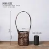 Jarrón de Flores Florales, Arreglo Floral Jianshan Chino, Cesta de Flores, Cesta Tejida de Bambú, Decoración Casera Artesanal Folclórica, Sala de Té, Estilo Zen