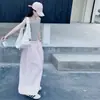 Conjunto de Verano para Niñas 2026 Nuevo Casual Estilo Coreano para Niñas Mayores, Conjunto de Top sin Mangas con Pantalones de Tres Rayas, Moderno