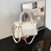 Outono 2026 Nova Bolsa Almofada Personalidade Feminina Ombro Único Transversal Design de Nicho Textura Bolsa de Ombro Único