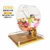 Máquina de loteria manual dourada com grande capacidade de 400 bolinhas, bolinhas pequenas de 2,7 cm, máquina de sorteio, modelo novo