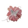 Horquilla para el pelo de mujer, hecha a mano, con diseño de mariposa, de malla, con perlas de imitación y diamantes de imitación, ideal para combinar con todo.