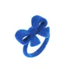 Anillo de terciopelo dulce estilo ins con lazo y flocking anillo de dedo de dieta ajustable retro lindo para chica otoño e invierno femenino
