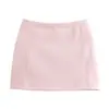 AliExpress atacado feminino europeu e americano outono novo suéter de gola alta com meio zíper de cor sólida saia curta
