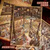 Señor. Pegatinas Planas de Paisaje de Papel: Casa de empeño Alma - Escenario en miniatura de estilo antiguo Pegatinas DIY para aliviar el estrés con posicionamiento