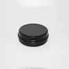 Caja de Aluminio Negra Mate de 60g 68*25mm para Cera para el Cabello, Hojas de Té, Hilo de Pescar, Joyería y Clasificación de Cuentas