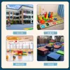 Conjunto Completo de Equipamentos Educacionais Macios para Jardim de Infância, Equipamentos de Treinamento de Aptidão Física Infantil, Auxílios de Ensino para Integração Sensorial, Caixa de Pular, Cavalo de Pular, Barra de Equilíbrio