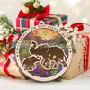 Nuevo producto: la Historia de Amor y Lealtad, Decoración de Madera de Elefante Regalo, Colgante Adorno de Hermandad y Amistad