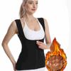 Traje de Sudor para Moldeado Corporal para Mujer Transfronterizo Ropa con Control de Abdomen con Cremallera para Correr Deportes Fitness Yoga Ropa Corsé Chaleco con Cremallera