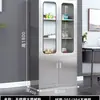 Armário de Arquivo de Escritório Personalizado, Armário de Armazenamento de Medicamentos Hospitalares, Armário de Equipamentos de Aço Inoxidável 201 com Duas Gavetas