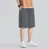 Pantalones Cortos de Hielo de Seda Transpirables de Secado Rápido para Hombre, Pantalones Deportivos Casuales Sueltos Versátiles para Playa de Verano
