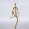 Modelo de Quarto Moderno Simples Escultura de Figura de Metal Criativa Ornaments Novo Estilo Chinês Villa Hotel Casa Decorações Suaves
