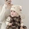 Adorable Gorro de Bebé con Antenas Divertidas, Cálido y Cortavientos de Punto para Otoño e Invierno, Gorro Grueso de Lana para Niños y Niñas