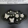 Acessórios para Sapatos com Furos Flor de Sapato Fivela de Sapato Decoração DIY com Senso Avançado Corrente Removível Borboleta Pérola Acessórios Atacado