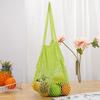 Saco de malha de algodão colorido portátil para compras Saco de malha de algodão trançado Saco com cordão Saco de malha para supermercado, vegetais e frutas Personalização