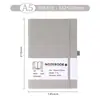 Cuaderno de Tapa Dura A5 Patchwork Rayado con Encuadernación Transfronteriza, Cuaderno de Oficina para Negocios, Bloc de Notas de Oficina Simple, Personalizable
