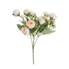 Ramo Artificial de Rosas Diamante de Primavera, Flores Decorativas para Muebles y Vestíbulos de Hotel, Accesorios de Fotografía Accesorios de Flor de Rosa