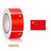 Evento del Día Nacional Bandera Roja Cinco Estrellas, Pegatinas en Forma de Corazón, Pegatinas Patrióticas para la Cara, Pegatinas para Brazos y Ropa, Etiquetas No Adhesivas