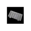 Rectangular fijo vertical 6 rejillas ferretería boquilla de aceite tornillo joyería bloque de terminales de plástico pp caja de almacenamiento venta directa de fábrica