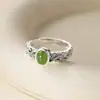 Anillo de Plata de Ley S925 Nalan Diseño Exquisito y Simple Estilo Ins Plata Tailandesa Jade Nube R03167