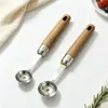 Cuchara para frutas de acero inoxidable, cuchara para helado, cuchara para café, cuchara para helado, cuchillo para tallar frutas, cuchara para sandía